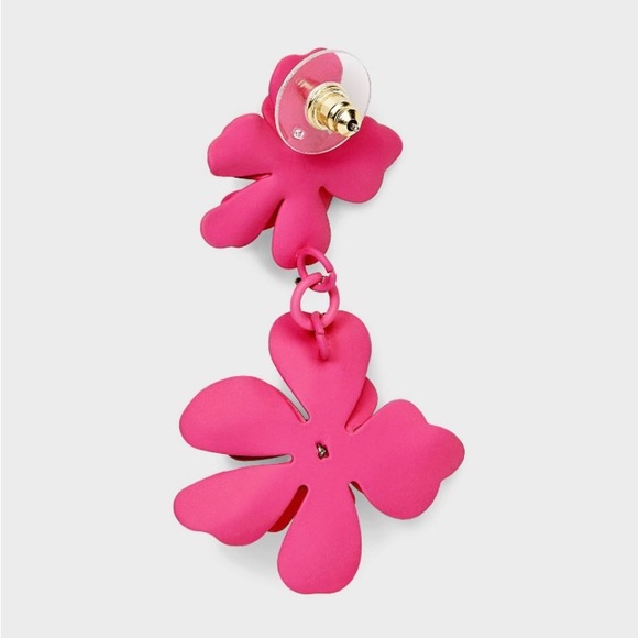 Sprayed Petals Double Drop Earrings - A
New Day Ivory Or Dark Pink NWT - Picture 3 of 12